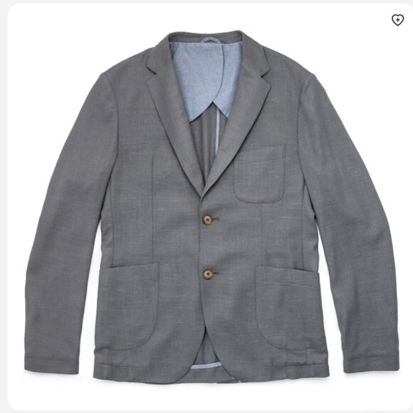 LIKE NEW | The Telegraph Jacket in Charcoal Slub - Picture 1 of 4